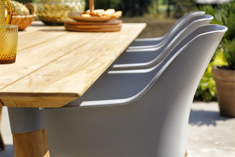 Sophie Teak diningchair misty - Afbeelding 4