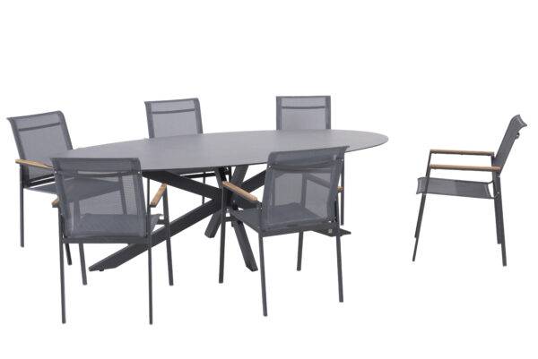 19687 19893 19895 Passion dining set with Privada ellipse dining table 01 1 scaled