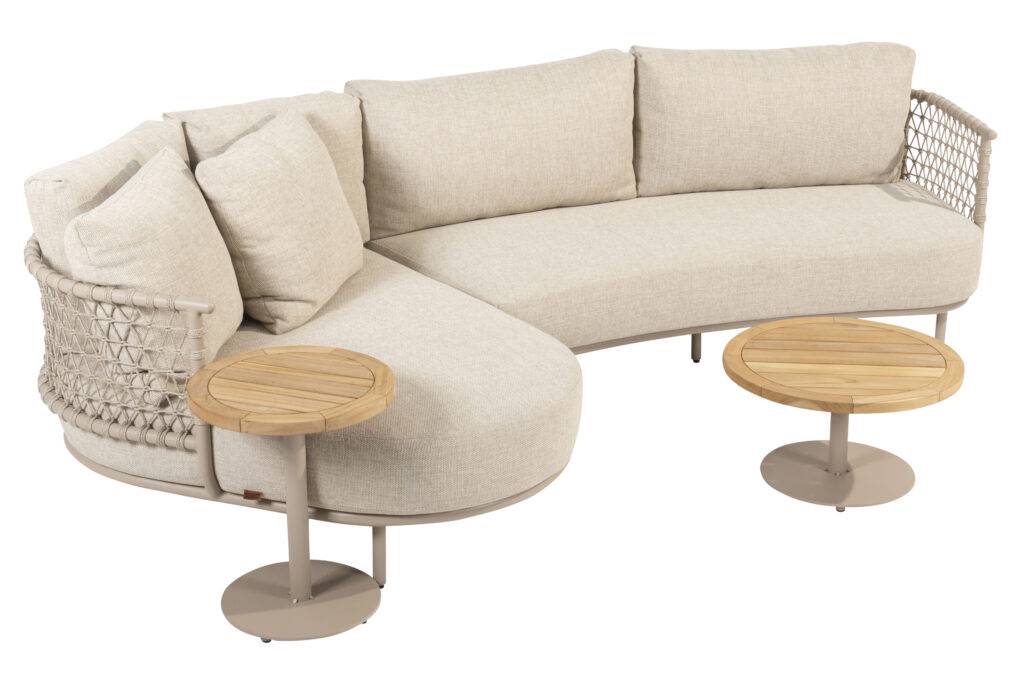 4SO Sardinia loungeset met 2 Volta loungetafels