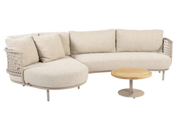 214041 214042 214060 Sardinia chaise lounge living sofa with Volta coffeetable 60cm Latte 01 scaled