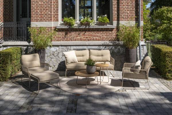Albano lounge set with Verdi tables Latte outdoor 06 scaled