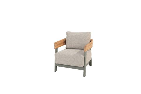 17026 Varenna living chair olive with 2 cushions 01 scaled
