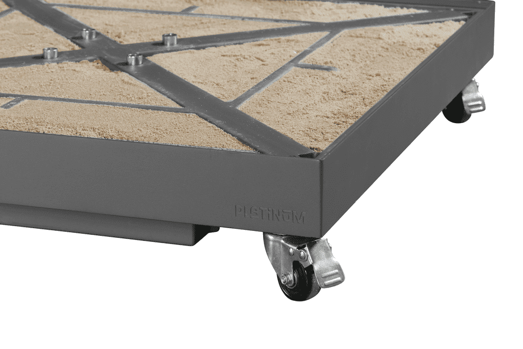 Platinum Ceramica Antraciet 90 kg vulbare premium parasolvoet met zwenkwielen voor zweefparasols. - Afbeelding 4