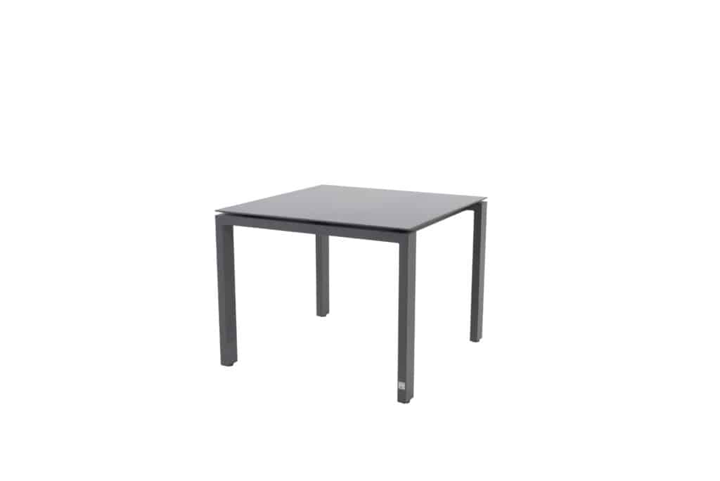 4SO Goa diningtafel 95x95 cm. Slate antraciet