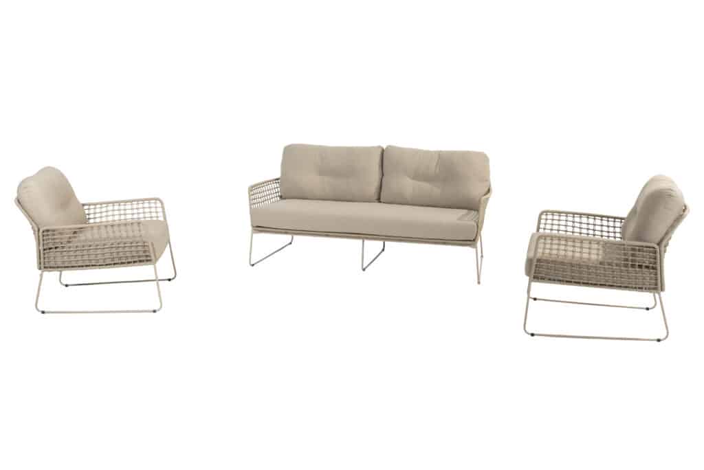 Taste 4SO Albano loungeset 3-delig Latte