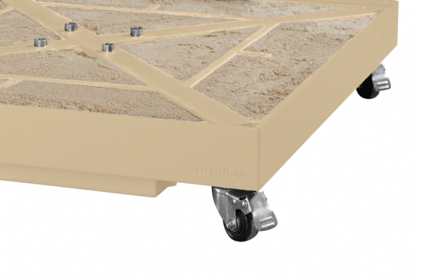 Platinum Ceramica Sandstone 90 kg vulbare premium parasolvoet met zwenkwielen voor zweefparasols. - Afbeelding 4