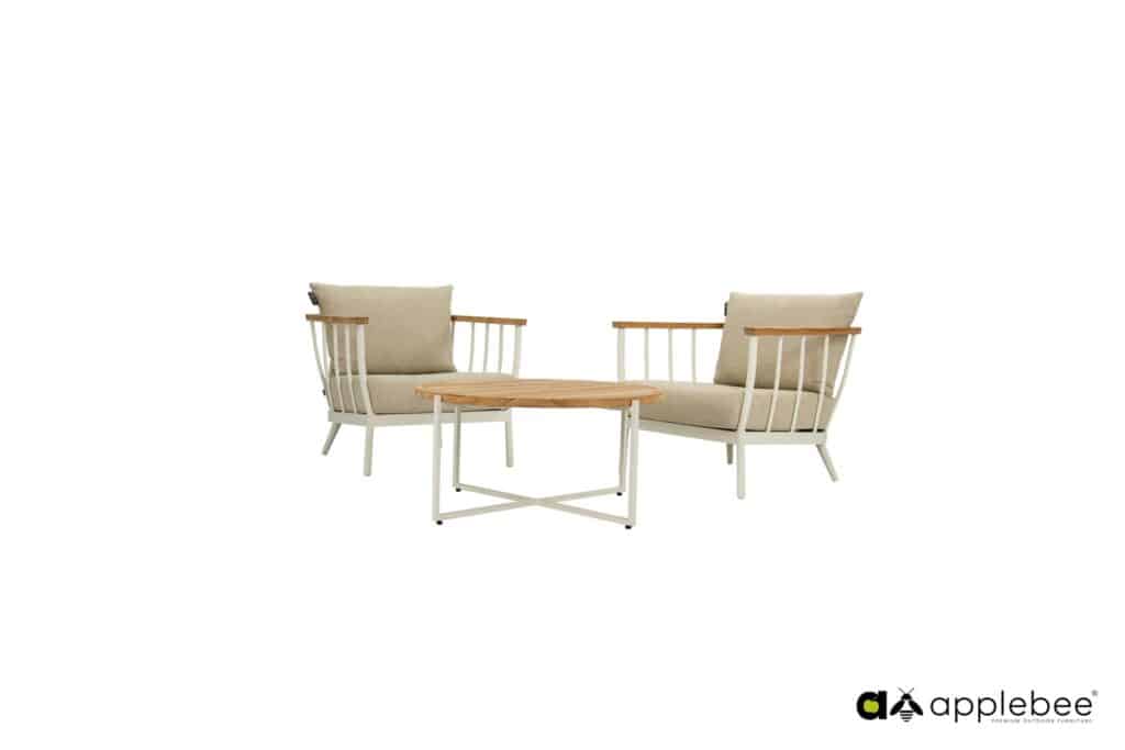 Applebee Condor loungeset 3-delig Oyster