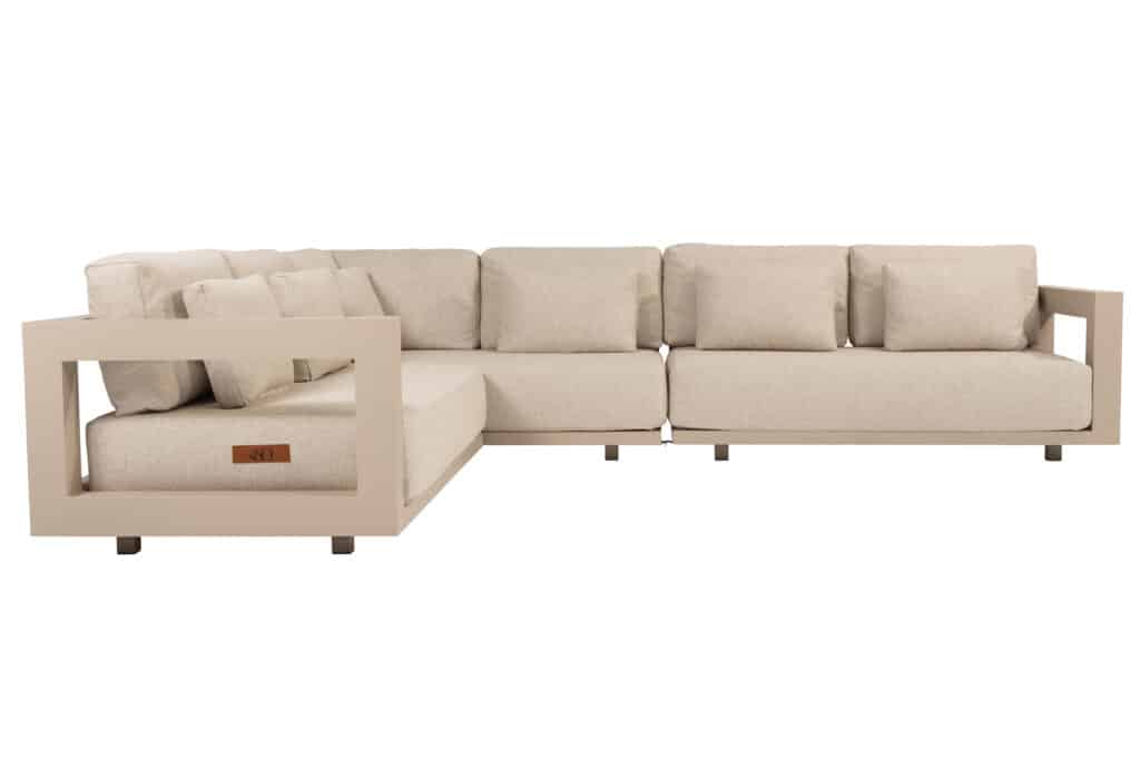 4SO Metropolitan hoekloungeset 3-delig Latte