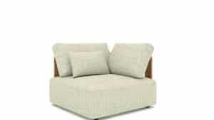 Gescova Rafa hoek element teak Mario Siesta Ecru