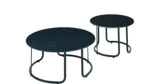 Gescova Lagos/Todo set koffietafels keramiek charcoal