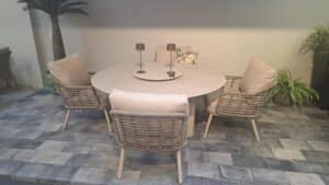 Taste 4SO Puglia low diningset 5-delig Latte
