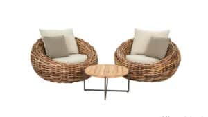 Applebee Cocoon loungeset 3-delig Mocca bouclé