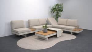 Relax Monte Carlo loungeset 4-delig Champagne