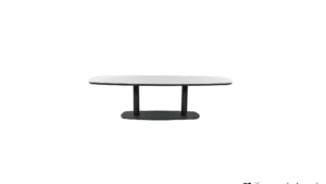 Applebee Melville diningtafel 220×110 cm. Black/Light grey HPMS stone