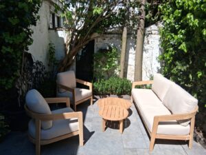 Lecce loungeset teakhout