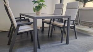 Relax Palermo 5-delige diningset antraciet