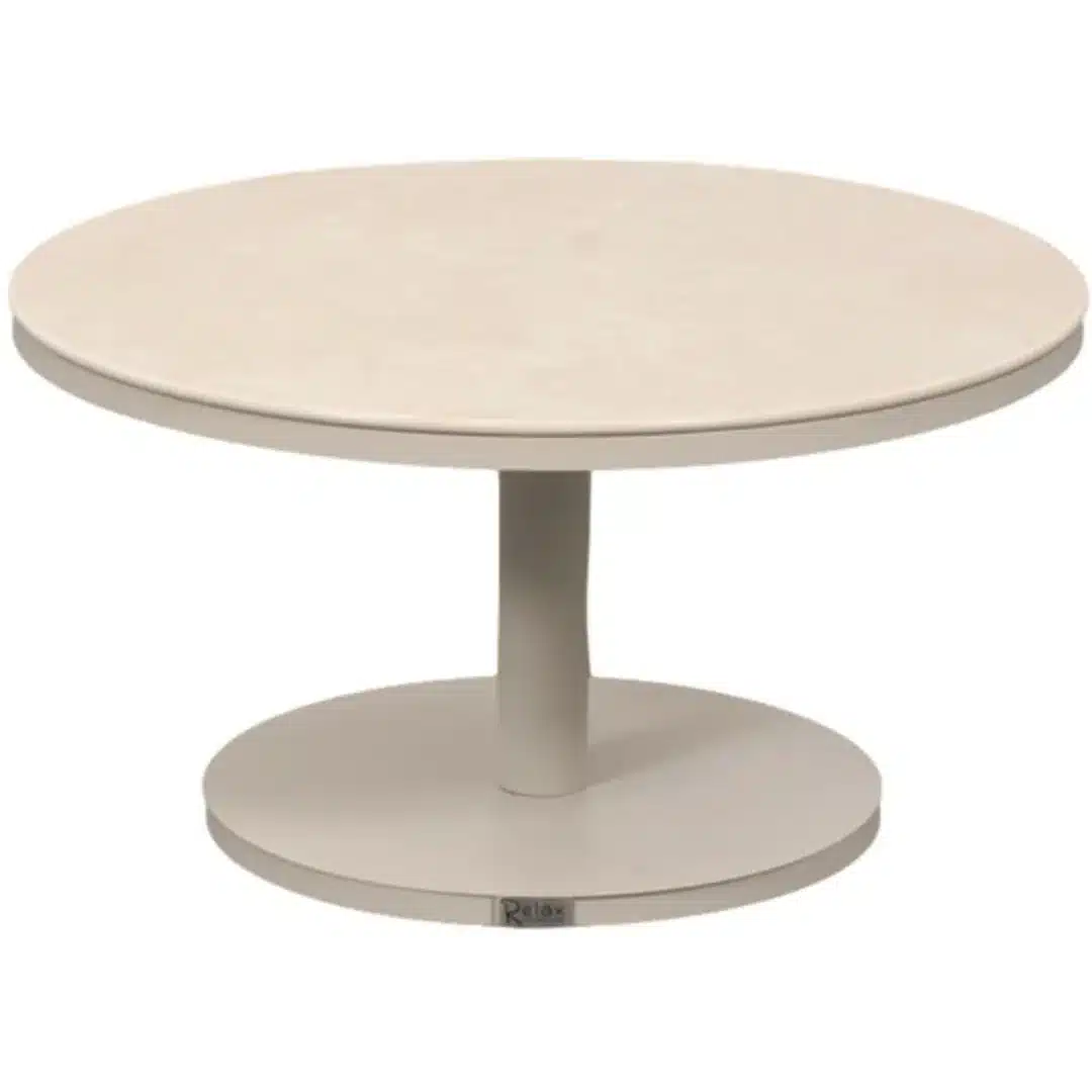 Relax Bijzettafel Bonaire Champagne Ø70 cm Pre Order Januari 2027