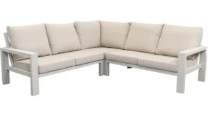Relax Monaco Loungeset 3-delig Champagne – Aluminium Hoekloungeset Pre Order januari 2027