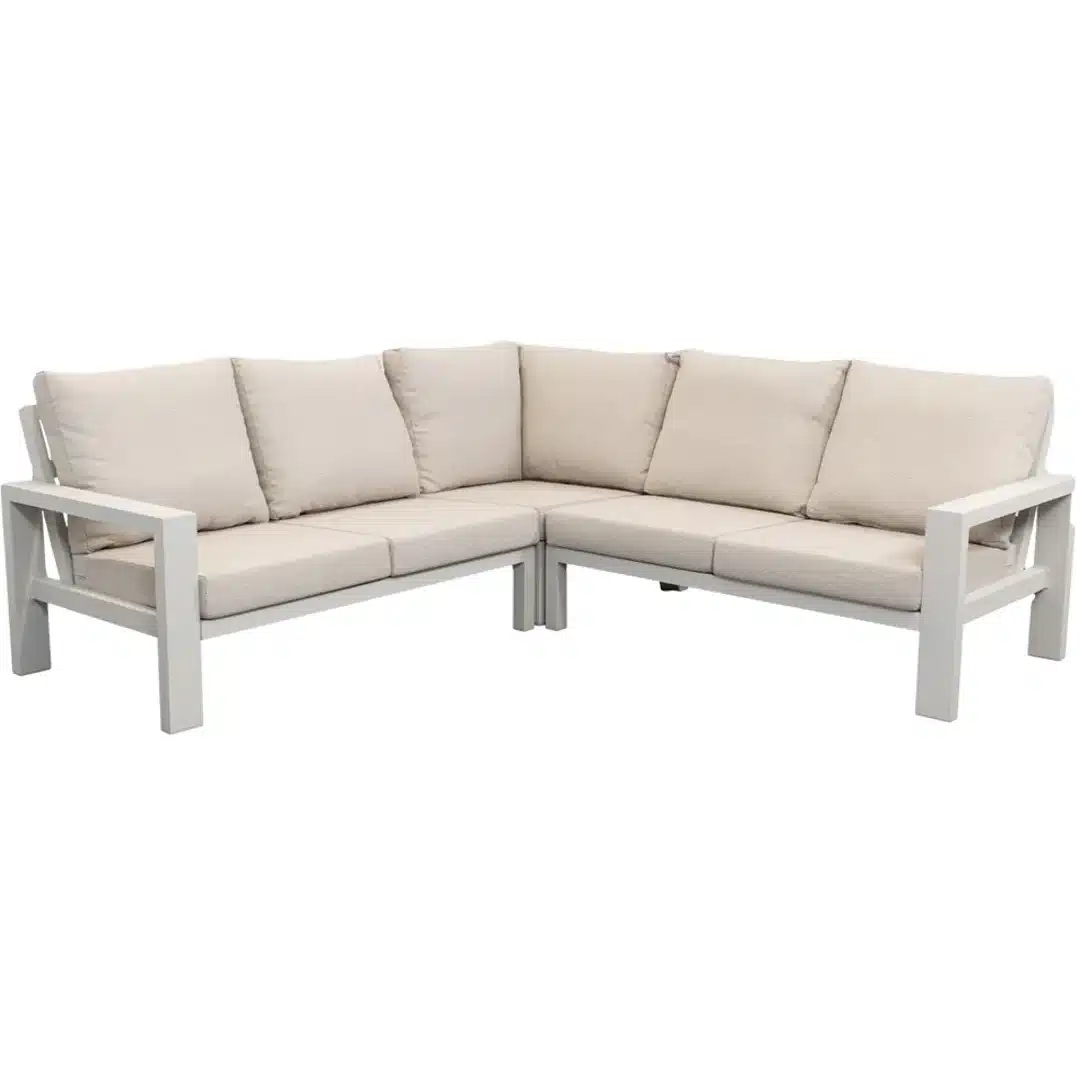 Relax Monaco Loungeset 3-delig Champagne – Aluminium Hoekloungeset Pre Order januari 2027