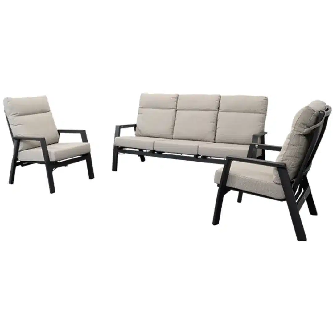 Relax Aruba loungeset 3-delig Matt Royal Grey Pre Order januari 2027