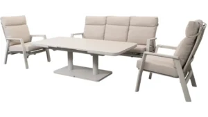 Relax Sofaset Aruba 4-delig Incl. Verstelbare Salontafel Pescara Champagne Pre Order Januari 2027