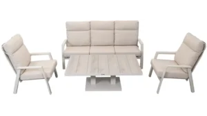 Relax Sofaset Aruba 4-delig Incl. Verstelbare Salontafel Prato Champagne Pre Order Januari 2027