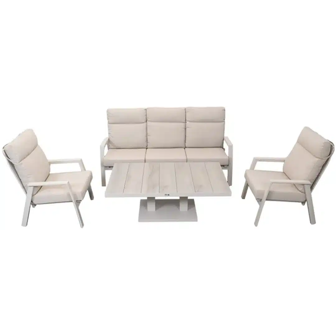 Relax Sofaset Aruba 4-delig Incl. Verstelbare Salontafel Prato Champagne Pre Order Januari 2027