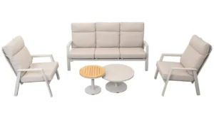 Relax Sofaset Aruba 5-delig Incl. Bijzettafels Bonaire Champagne Pre Order Januari 2027