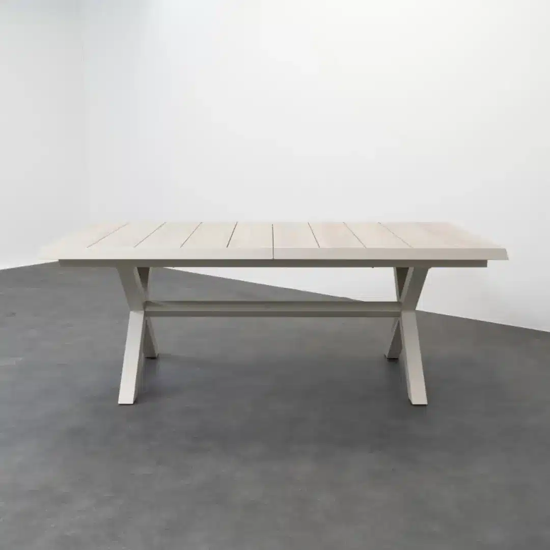 Relax Uitschuifbare Tuintafel Orlando Champagne 200/264x100 cm Pre order januari 2027 - Afbeelding 4